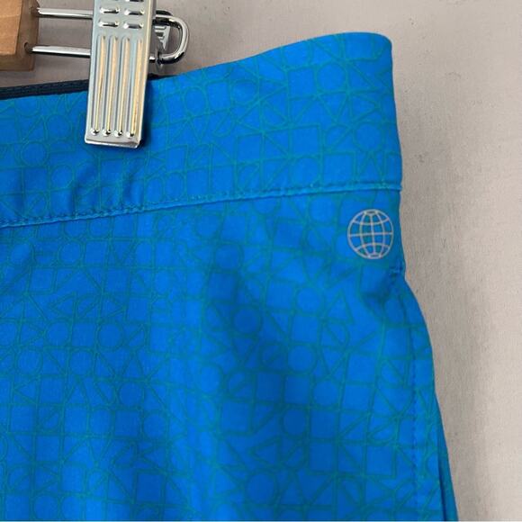 Adidas Golf Shorts Mens 36 Blue Rush Performance Tech Abstract Print Athletic - Picture 3 of 13